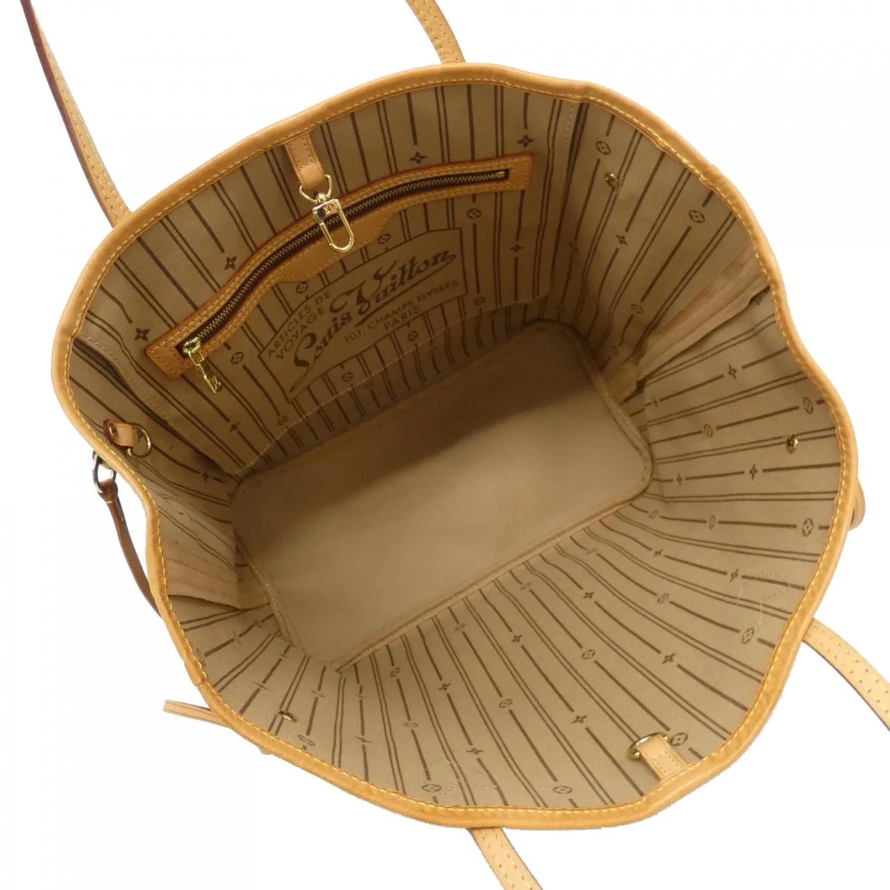 LOUIS VUITTON Neverfull M40156 Tote Monogram 黑色 Monogram 中古品A - 縮圖 7