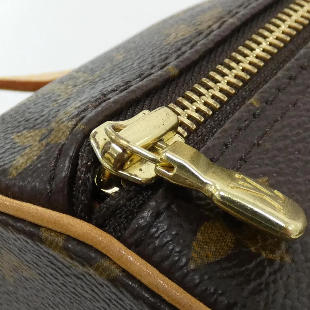 LOUIS VUITTON Papillon M51385 Handbag Monogram 黑色 Monogram 中古品A - 縮圖 3