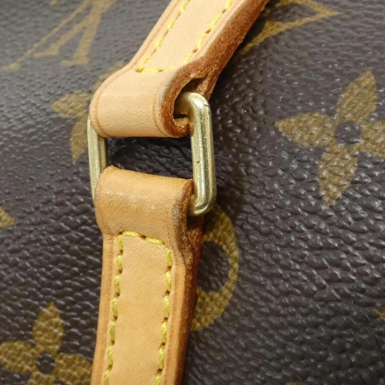 LOUIS VUITTON Papillon M51385 Handbag Monogram 黑色 Monogram 中古品A - 縮圖 4