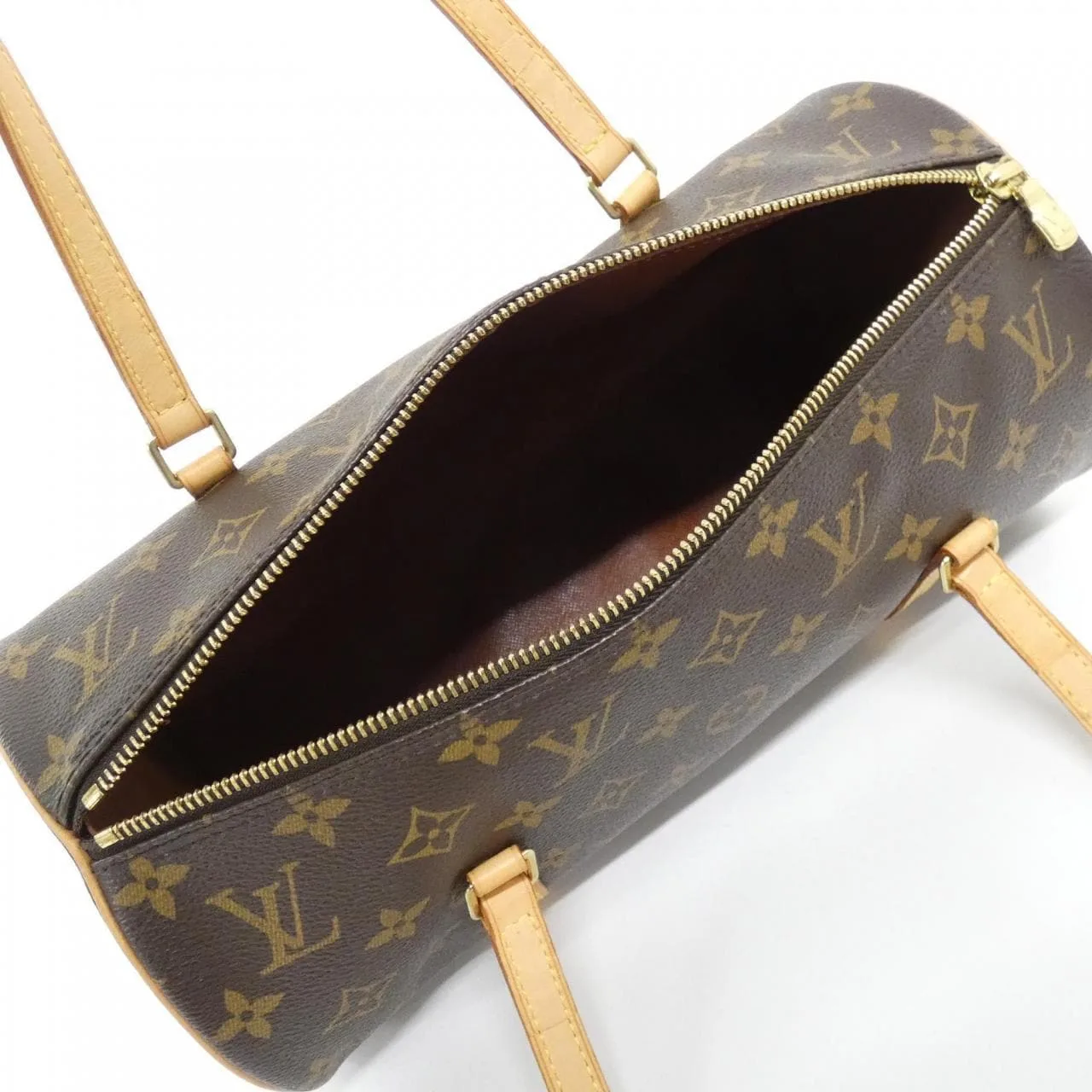 LOUIS VUITTON Papillon M51385 Handbag Monogram 黑色 Monogram 中古品A - 縮圖 6