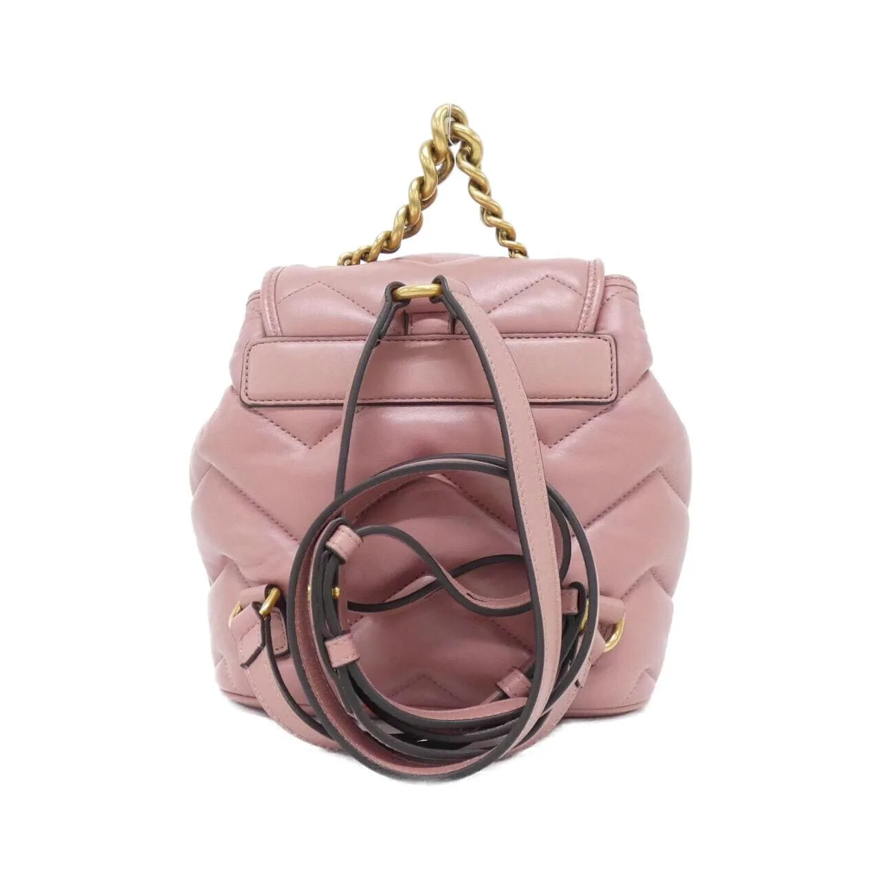 GUCCI 777253 AAC74 背包 皮革 粉色 皮革 中古品A - 縮圖 2