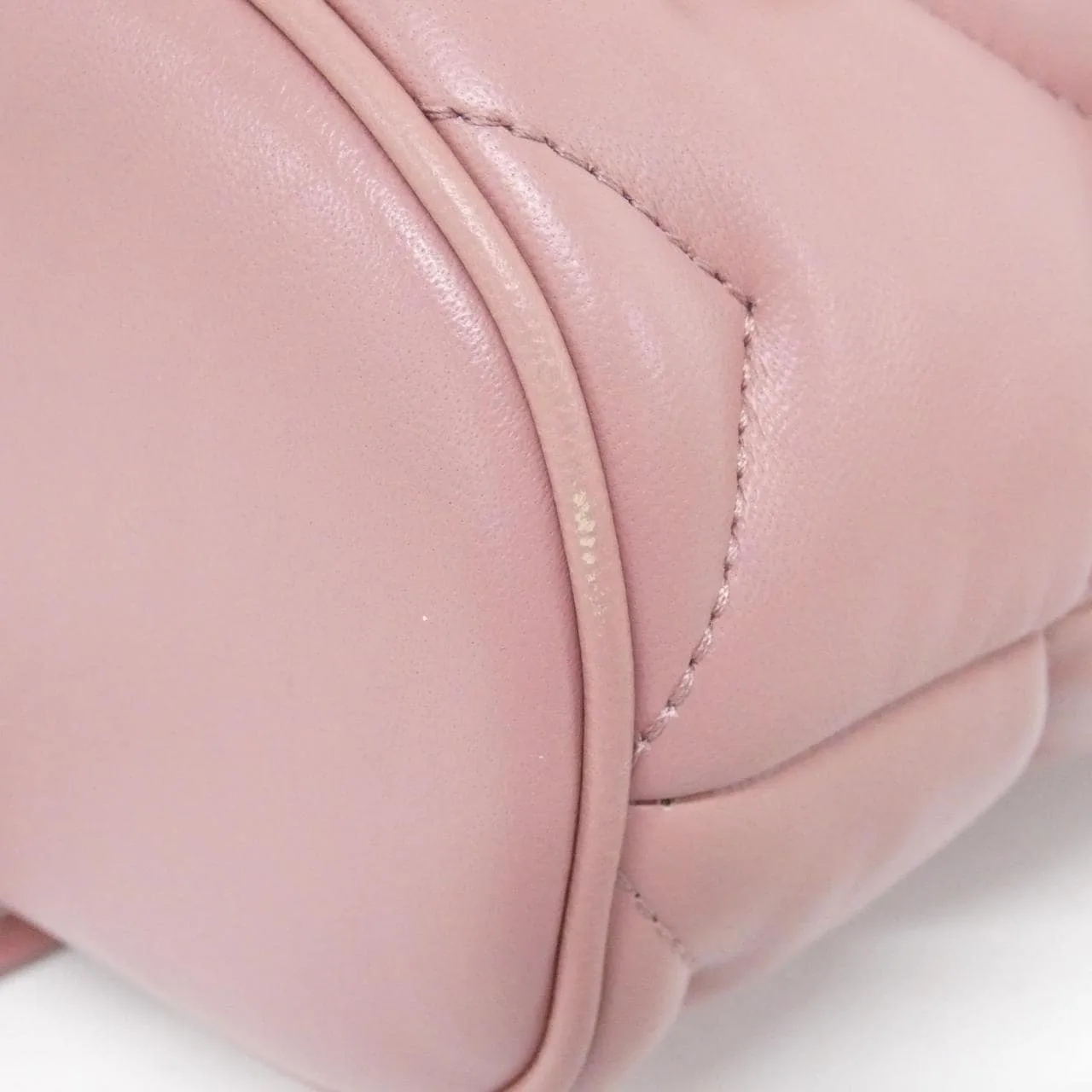 GUCCI 777253 AAC74 背包 皮革 粉色 皮革 中古品A - 縮圖 3