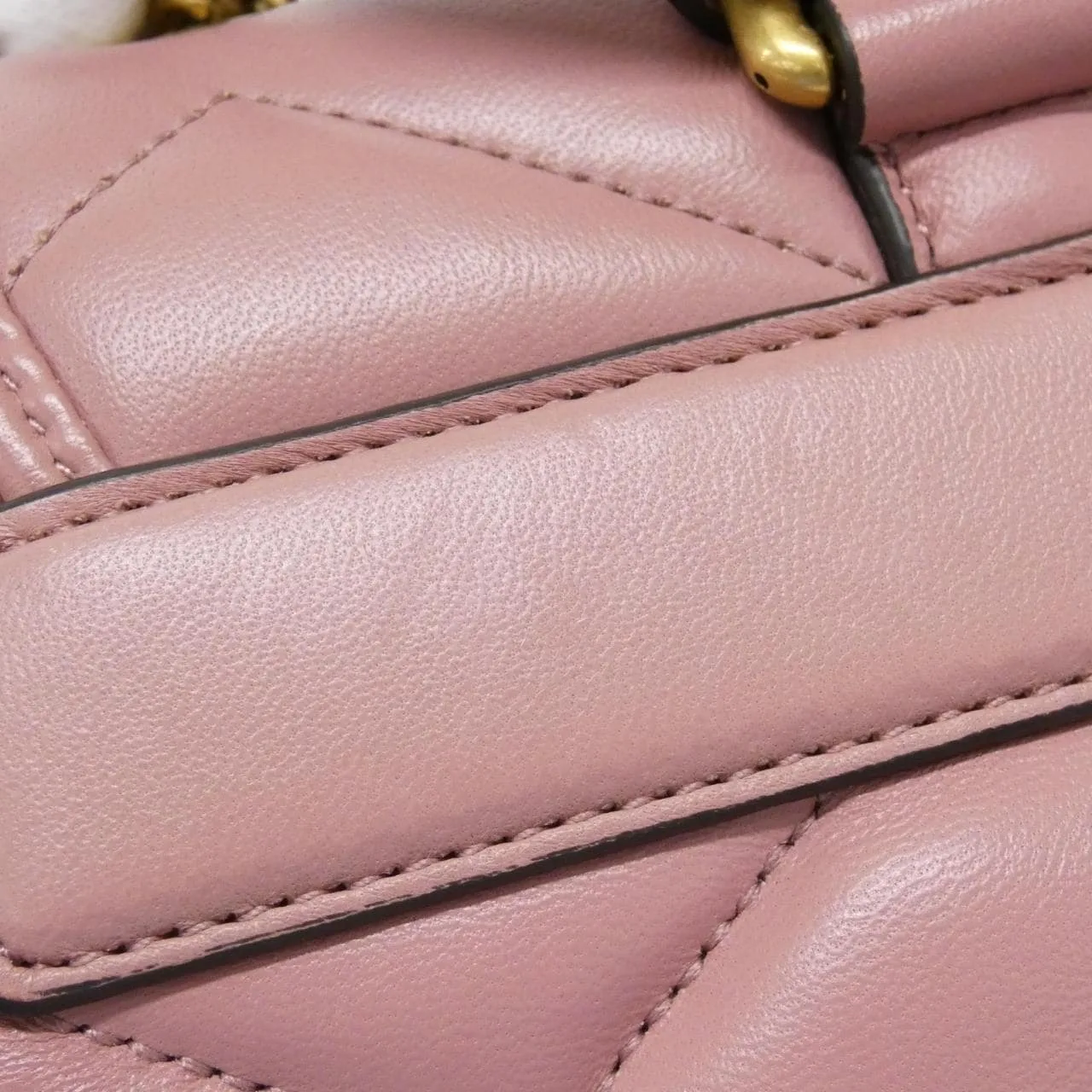 GUCCI 777253 AAC74 背包 皮革 粉色 皮革 中古品A - 縮圖 6