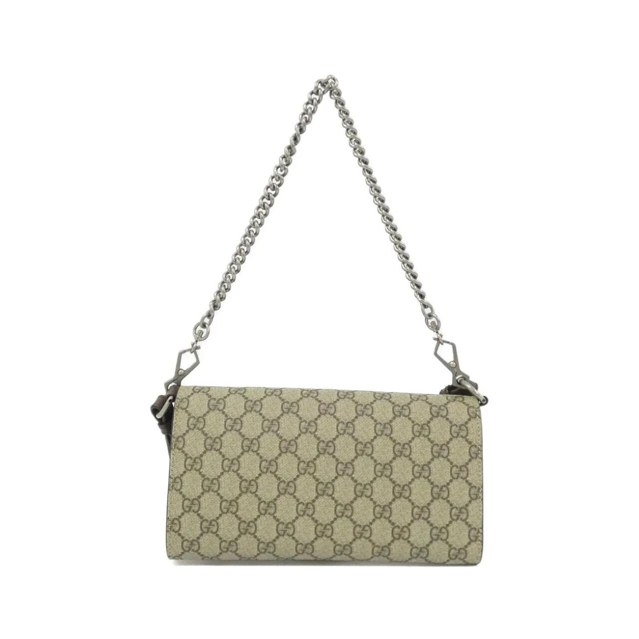 GUCCI 731782 96IWN 肩背包 帆布 黑色 帆布 中古品A - 縮圖 2