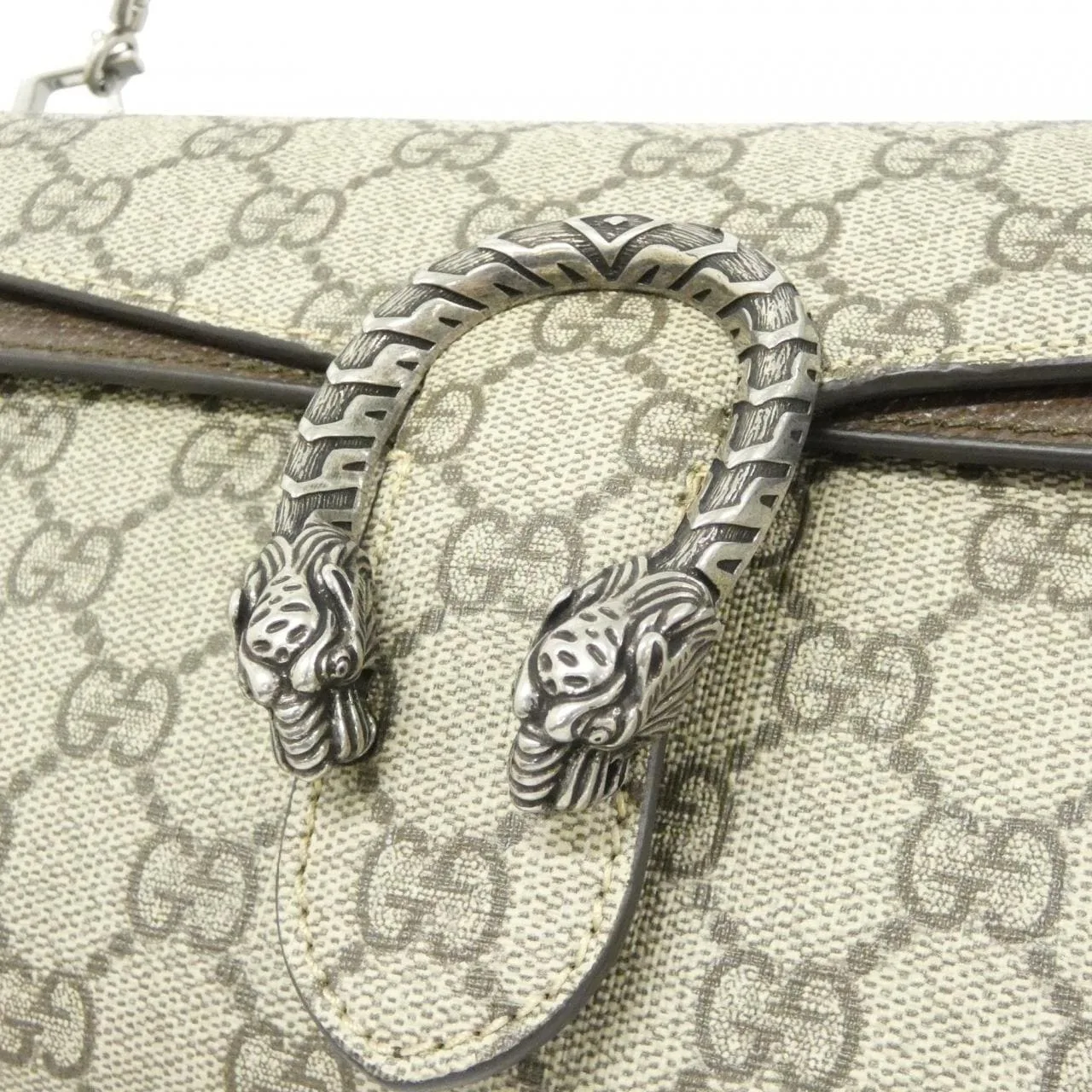 GUCCI 731782 96IWN 肩背包 帆布 黑色 帆布 中古品A - 縮圖 4