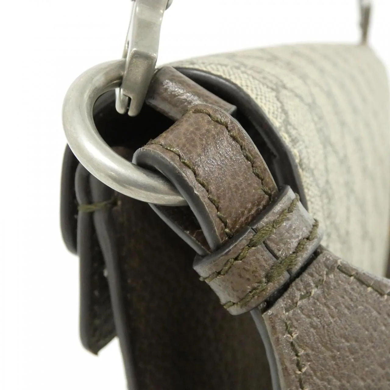 GUCCI 731782 96IWN 肩背包 帆布 黑色 帆布 中古品A - 縮圖 5