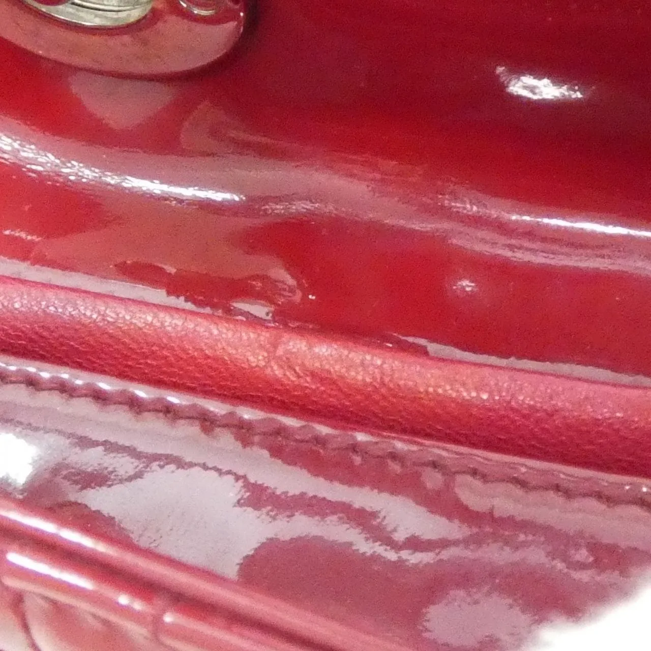 DIOR Lady Dior VRB44561 Handbag Patent Leather