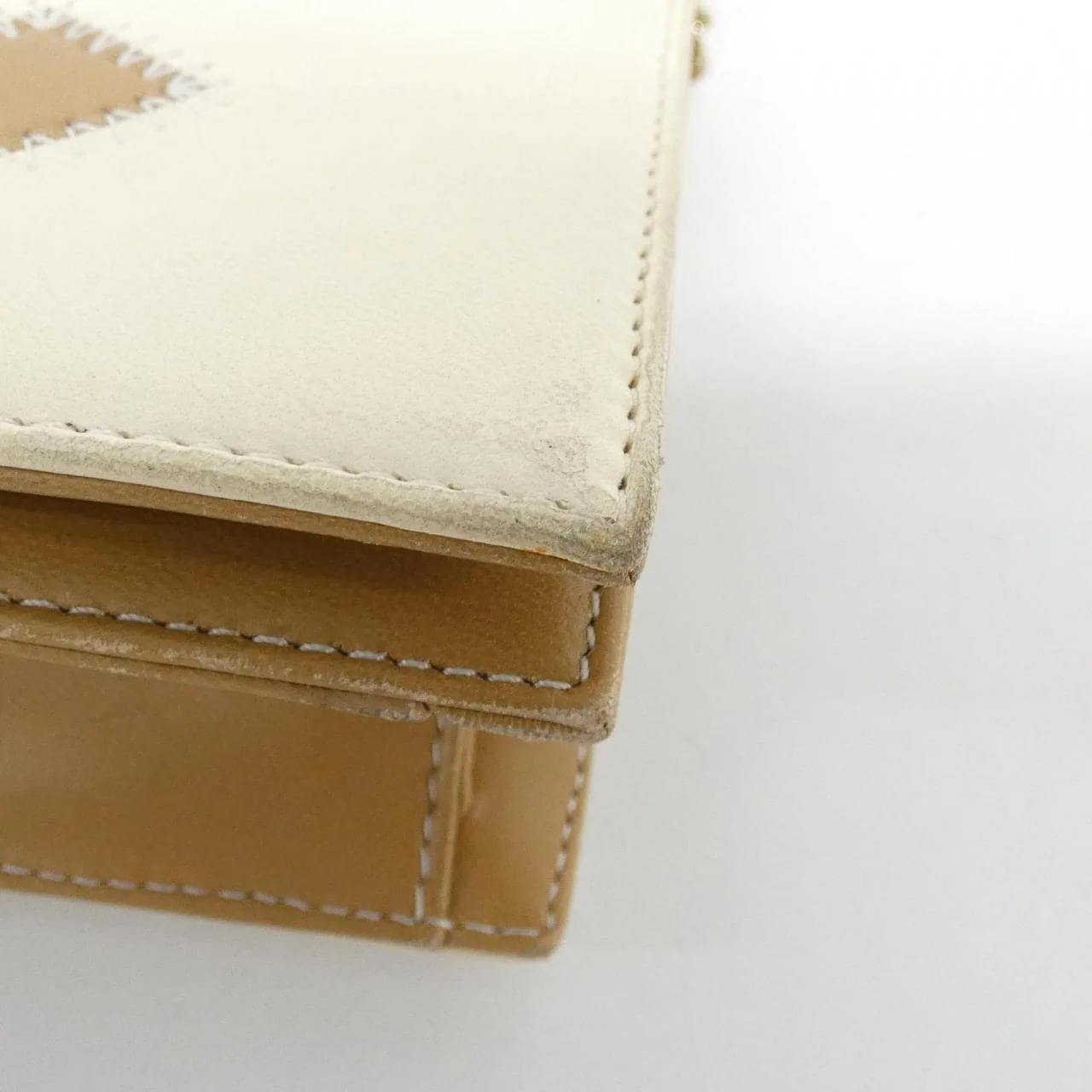 CHANEL Shoulder Lambskin Beige Lambskin Rank B - Thumbnail 3