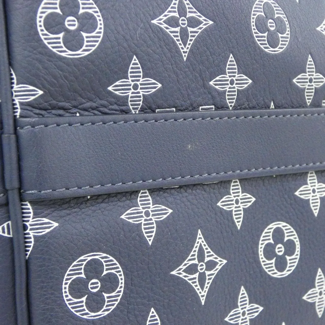 LOUIS VUITTON Keepall M24953 Boston Monogram 黑色 Monogram 中古品A - 縮圖 3