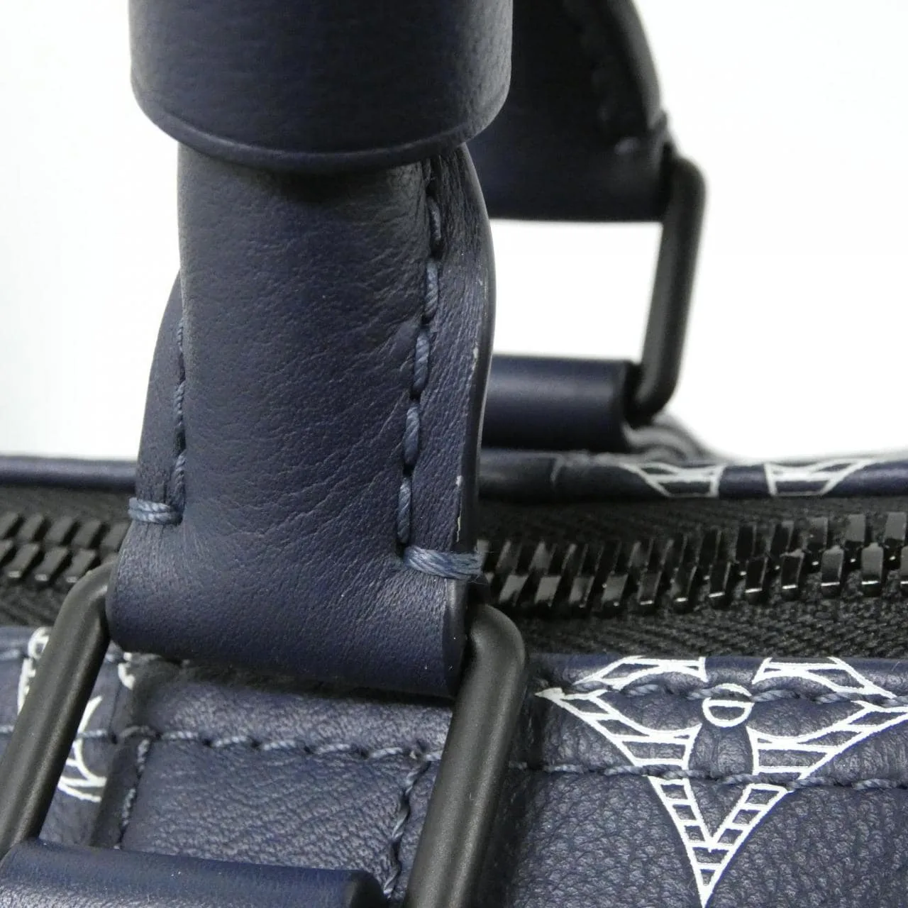 LOUIS VUITTON Keepall M24953 Boston Monogram 黑色 Monogram 中古品A - 縮圖 7