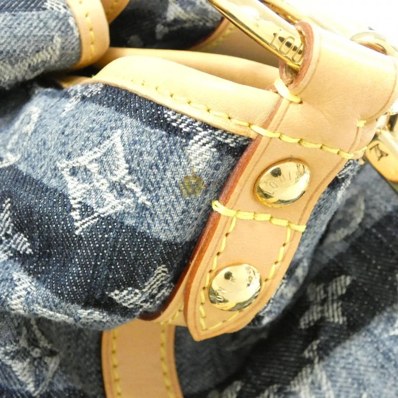 LOUIS VUITTON M95336 Handbag Monogram 藍色 Monogram 中古品A - 縮圖 5