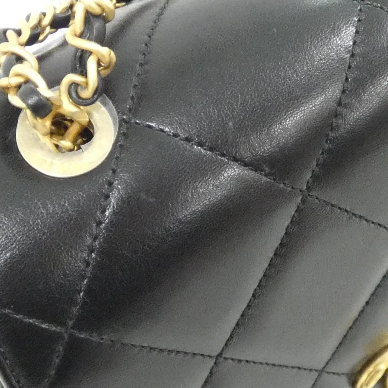 CHANEL Chanel 22 AS3884 Backpack Lambskin 黑色 羊皮 中古品A - 縮圖 7