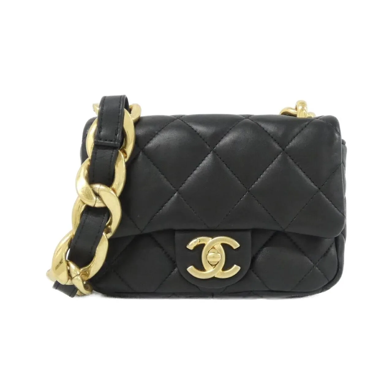 CHANEL Chanel 22 AS3213 Shoulder Lambskin Black