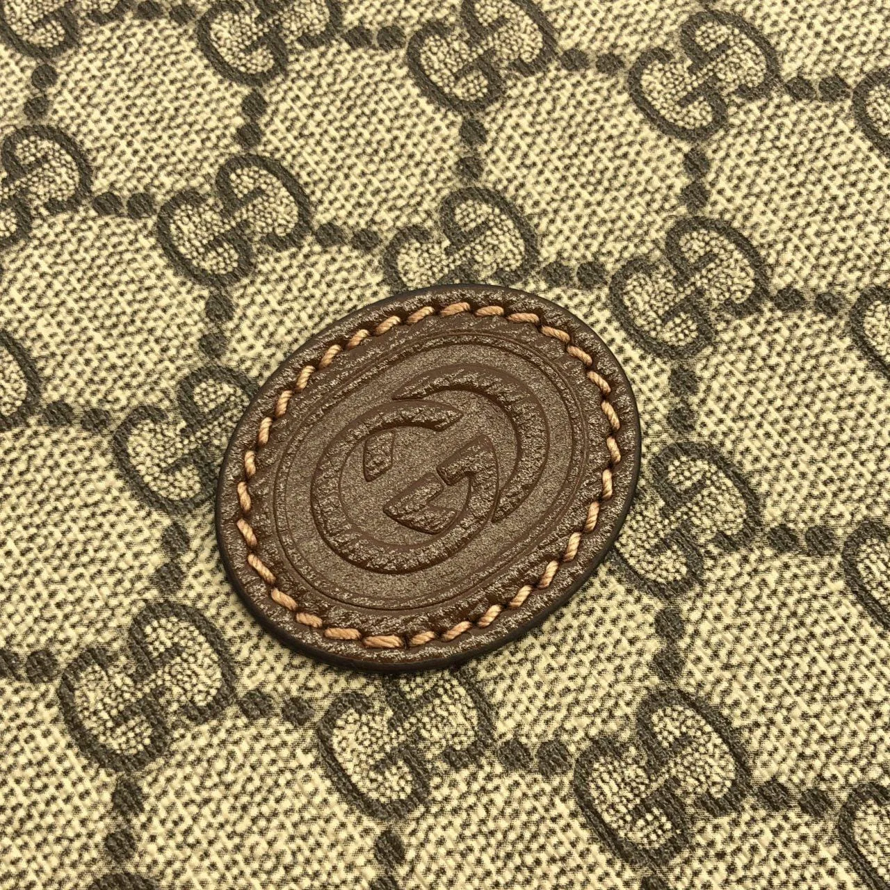 GUCCI 674155 92THG 手提包 帆布 黑色 帆布 中古品A - 縮圖 5