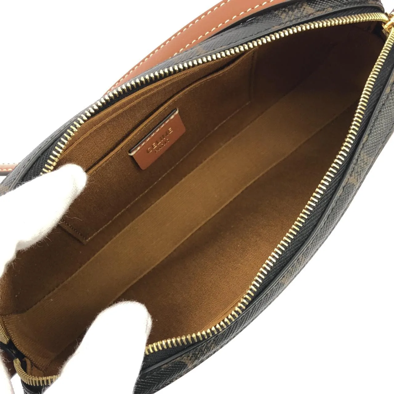 CELINE 10J582EGP Shoulder Canvas