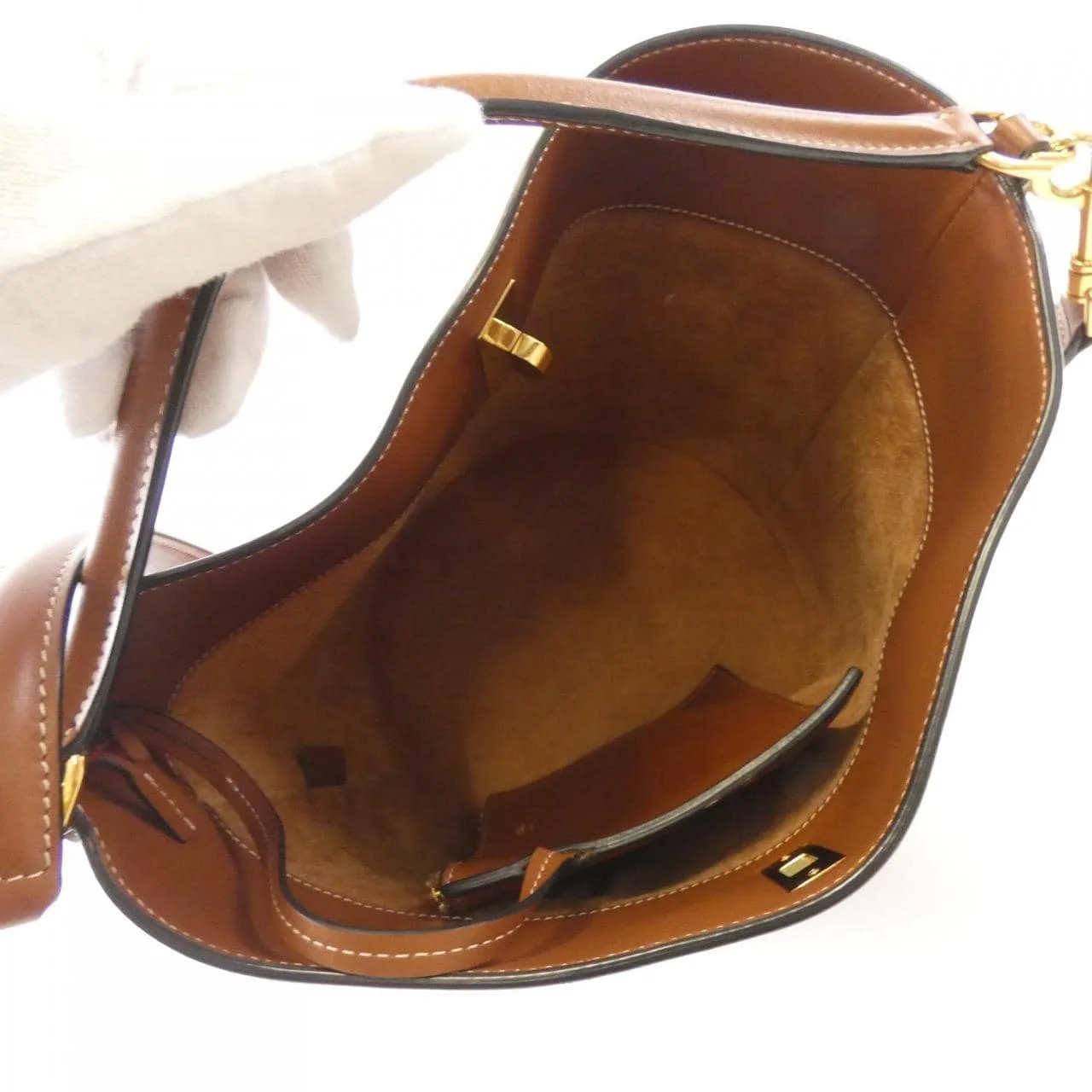 CELINE 195573CR4 手提包 黑色 中古品A - 縮圖 8