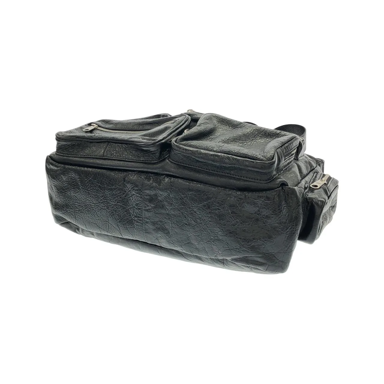 BALENCIAGA 785297 210C8 肩背包 羊皮 黑色 羊皮 中古品A - 縮圖 3