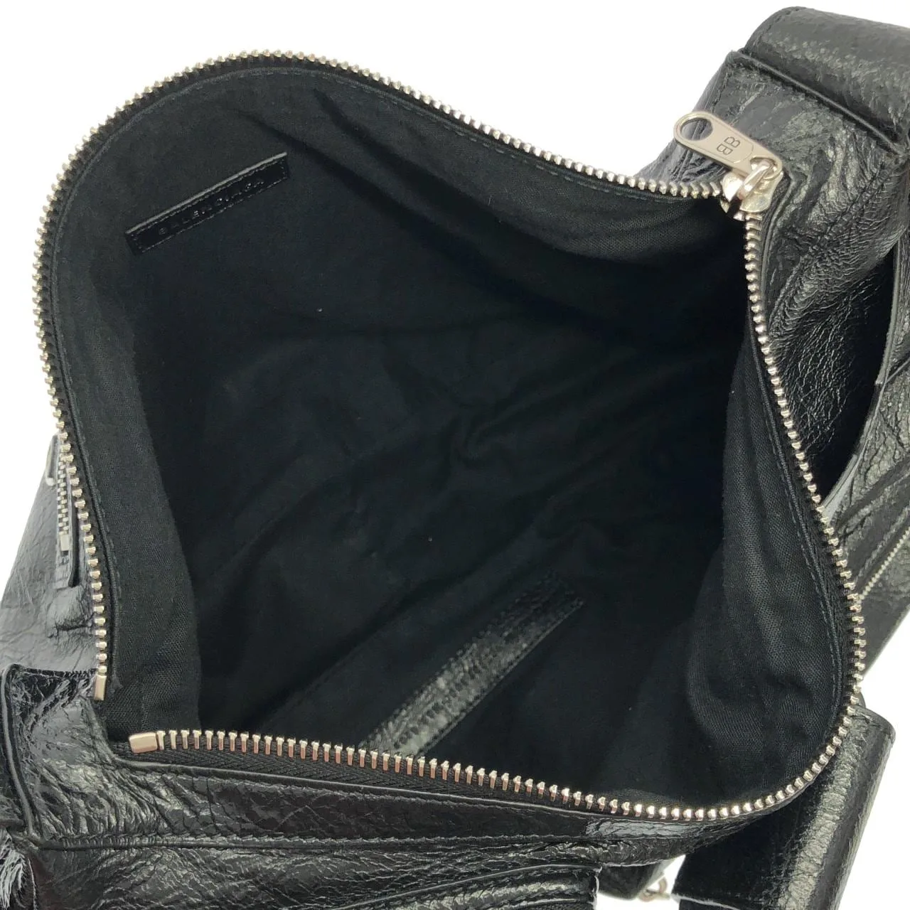 BALENCIAGA 785297 210C8 肩背包 羊皮 黑色 羊皮 中古品A - 縮圖 7