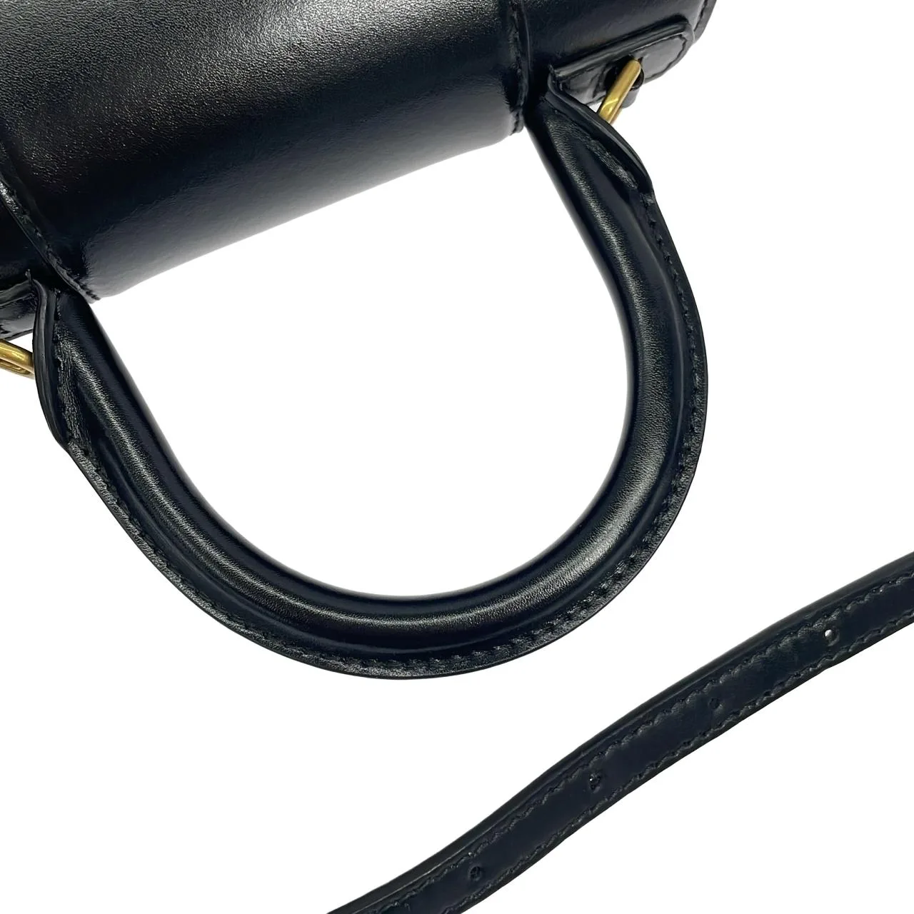 BALENCIAGA Hourglass 592833 1QJ4M 手提包 黑色 中古品A - 縮圖 5