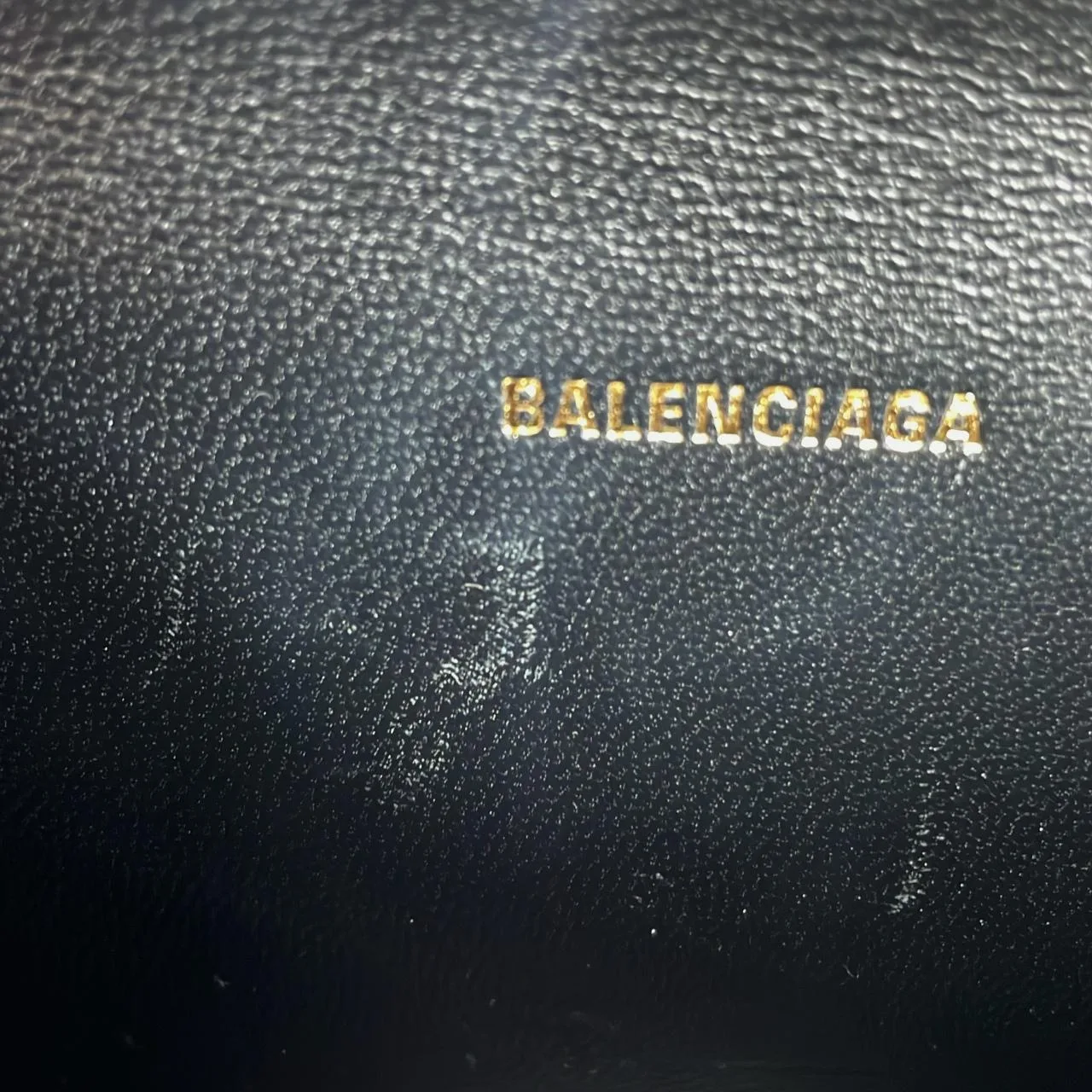 BALENCIAGA Hourglass 592833 1QJ4M 手提包 黑色 中古品A - 縮圖 7