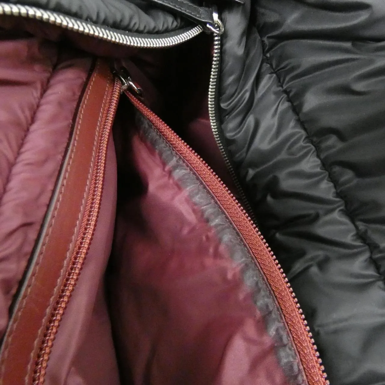 CHANEL 48611 Handbag Nylon 黑色 尼龍 中古品A - 縮圖 10