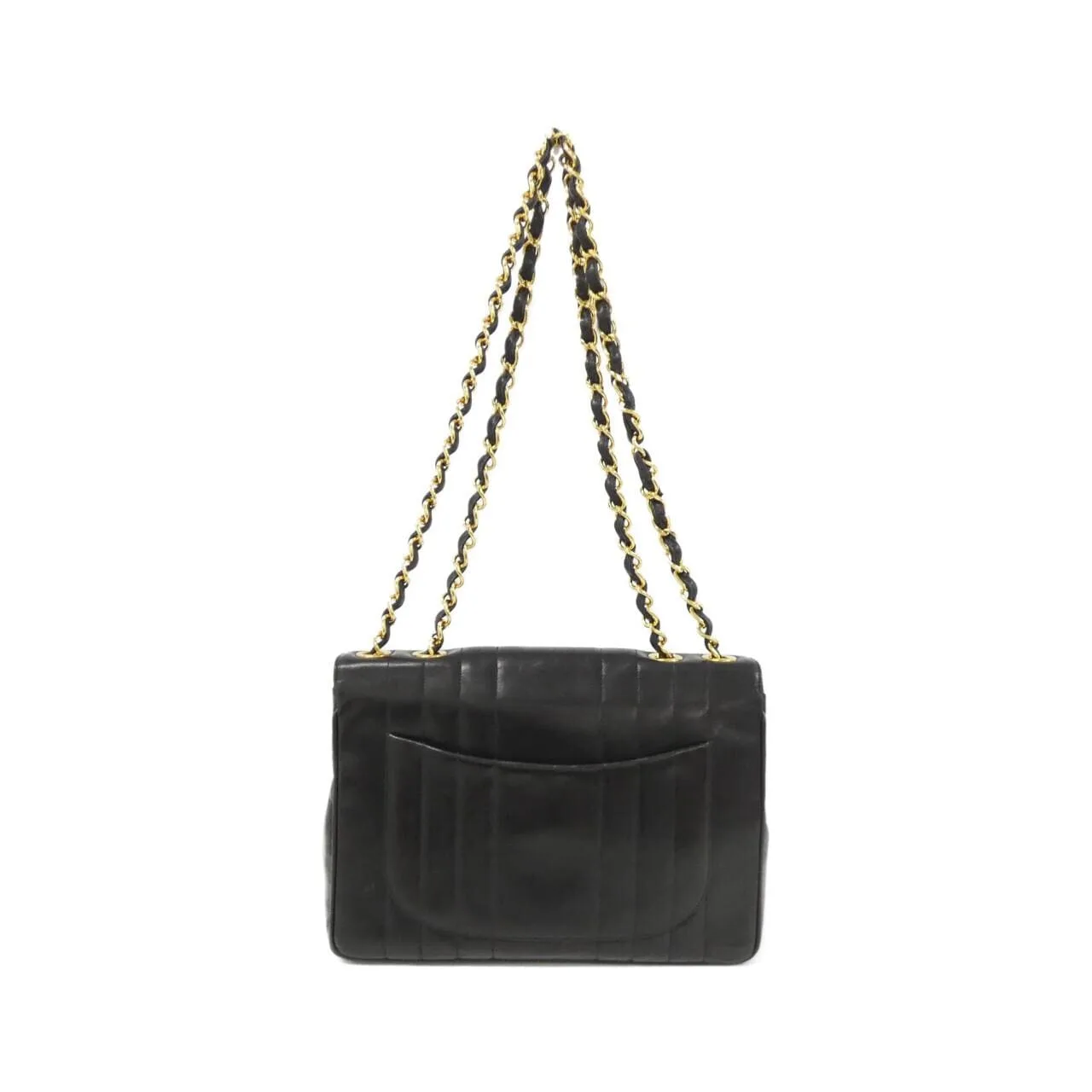 CHANEL Shoulder Lambskin 黑色 羊皮 中古品B - 縮圖 2