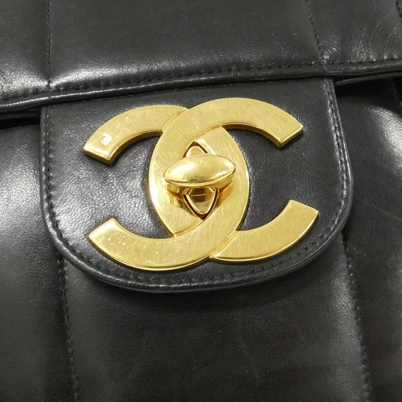 CHANEL Shoulder Lambskin 黑色 羊皮 中古品B - 縮圖 4