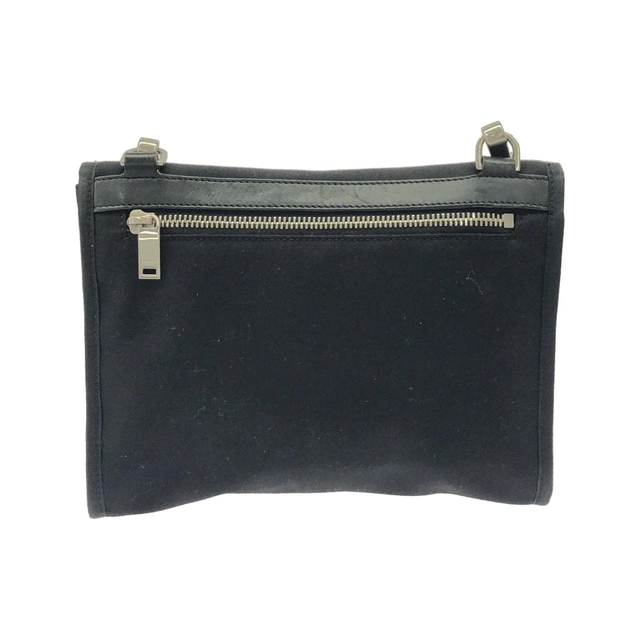 SAINT LAURENT 710244 FAAJ8 肩背包 帆布 黑色 帆布 中古品A - 縮圖 2