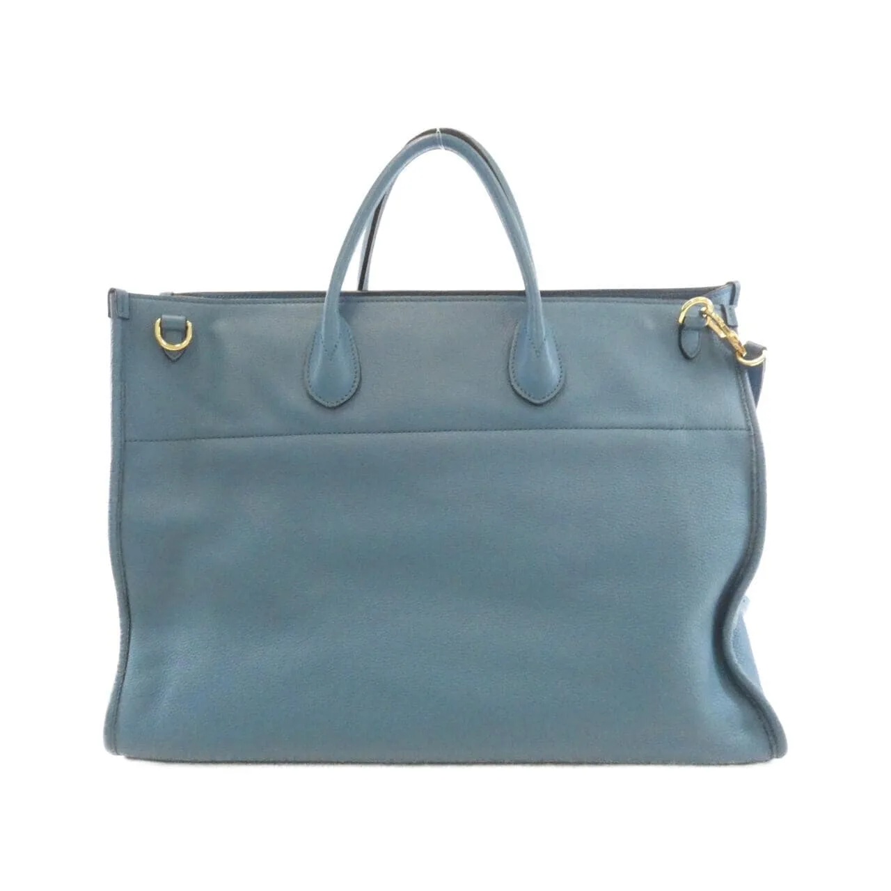 GUCCI 674837 0E8IG 手提包 皮革 藍色 皮革 中古品A - 縮圖 2