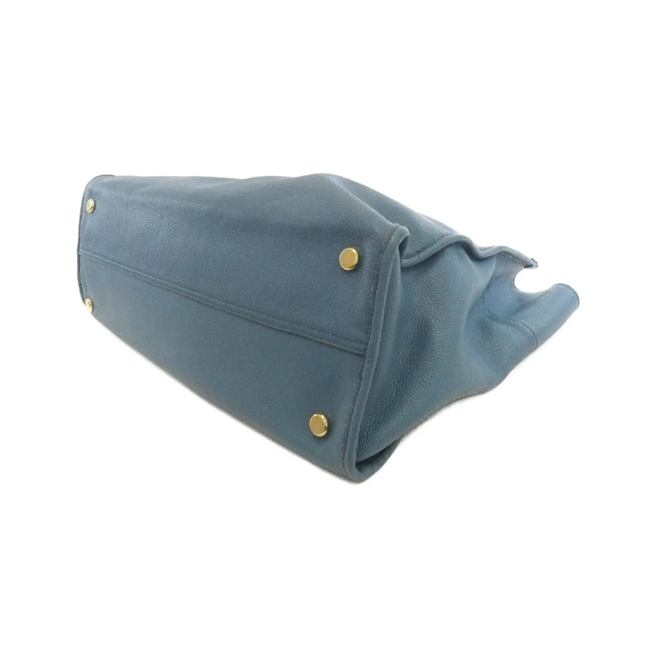 GUCCI 674837 0E8IG 手提包 皮革 藍色 皮革 中古品A - 縮圖 3