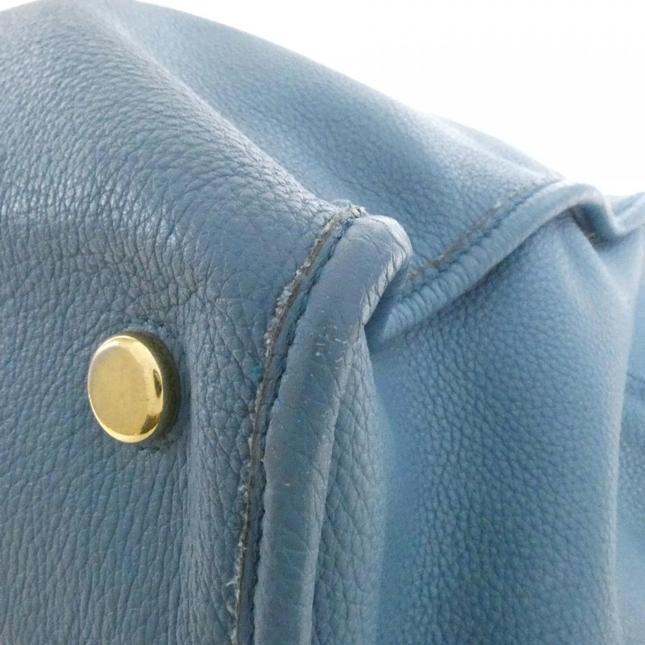 GUCCI 674837 0E8IG 手提包 皮革 藍色 皮革 中古品A - 縮圖 4