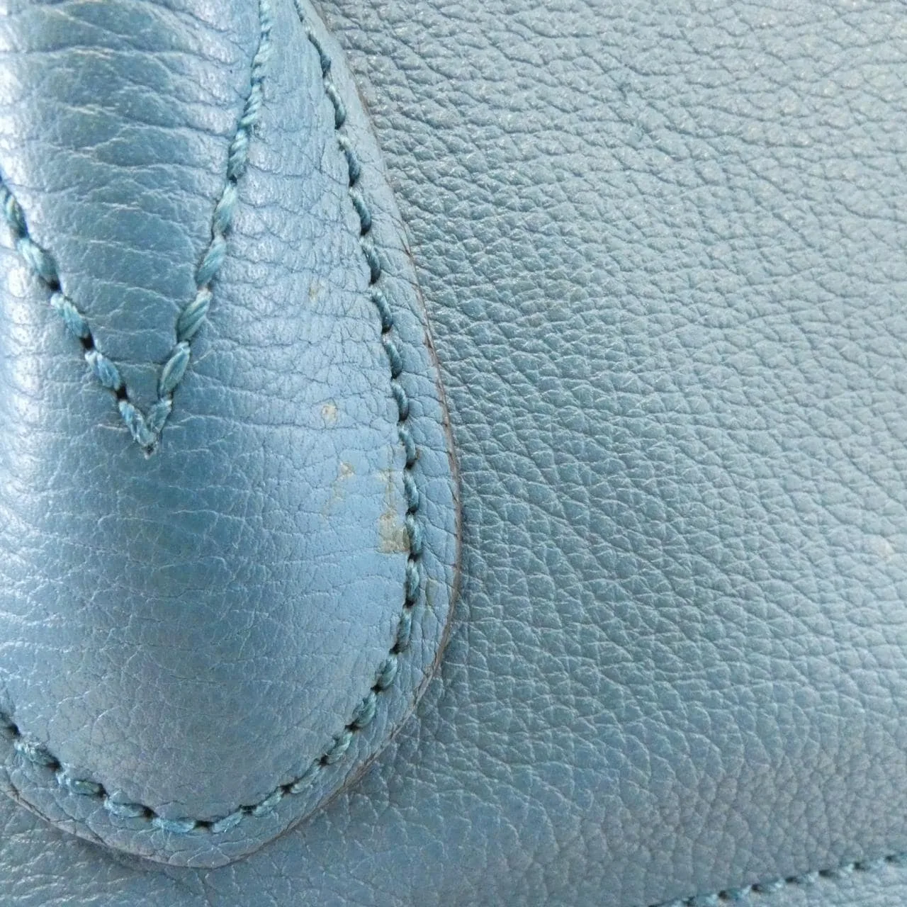 GUCCI 674837 0E8IG 手提包 皮革 藍色 皮革 中古品A - 縮圖 8