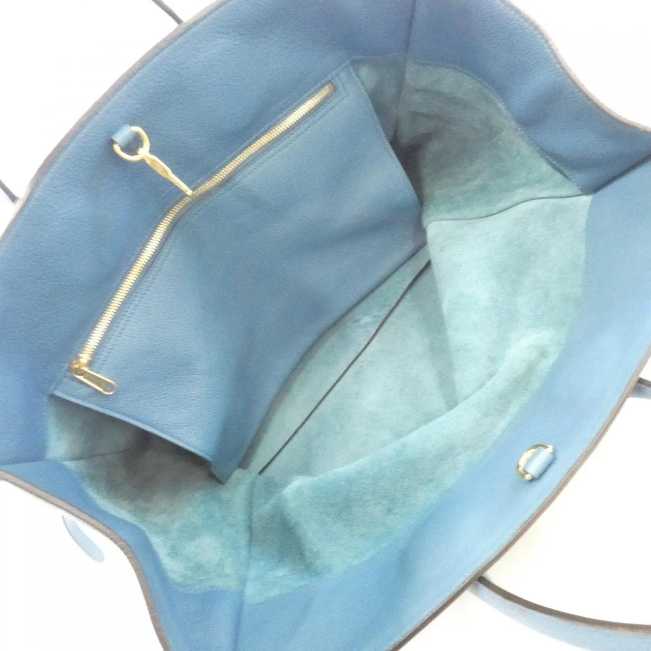 GUCCI 674837 0E8IG 手提包 皮革 藍色 皮革 中古品A - 縮圖 9