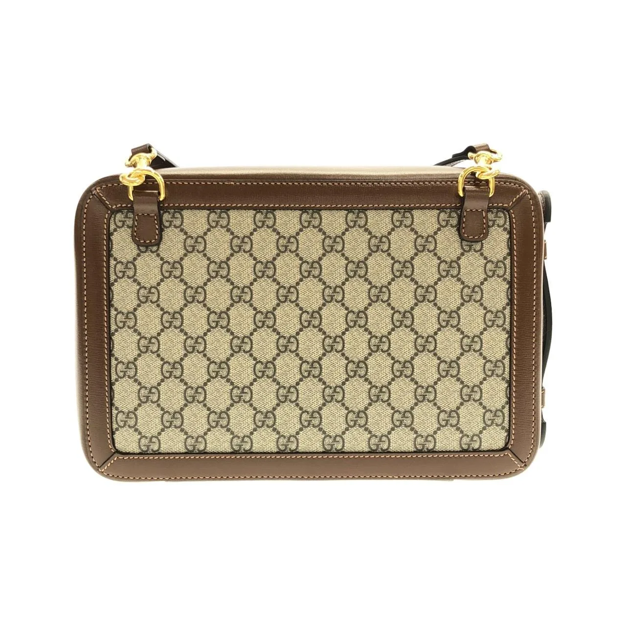 GUCCI Horsebit 1955 625676 92TCG 手提包 帆布 黑色 帆布 中古品A - 縮圖 2