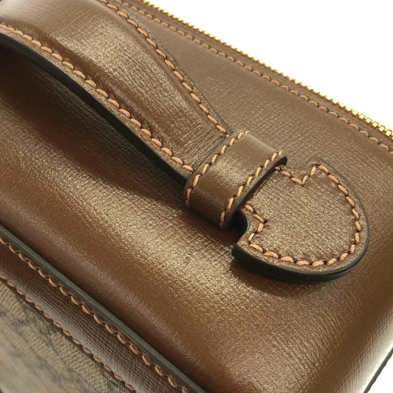 GUCCI Horsebit 1955 625676 92TCG 手提包 帆布 黑色 帆布 中古品A - 縮圖 6