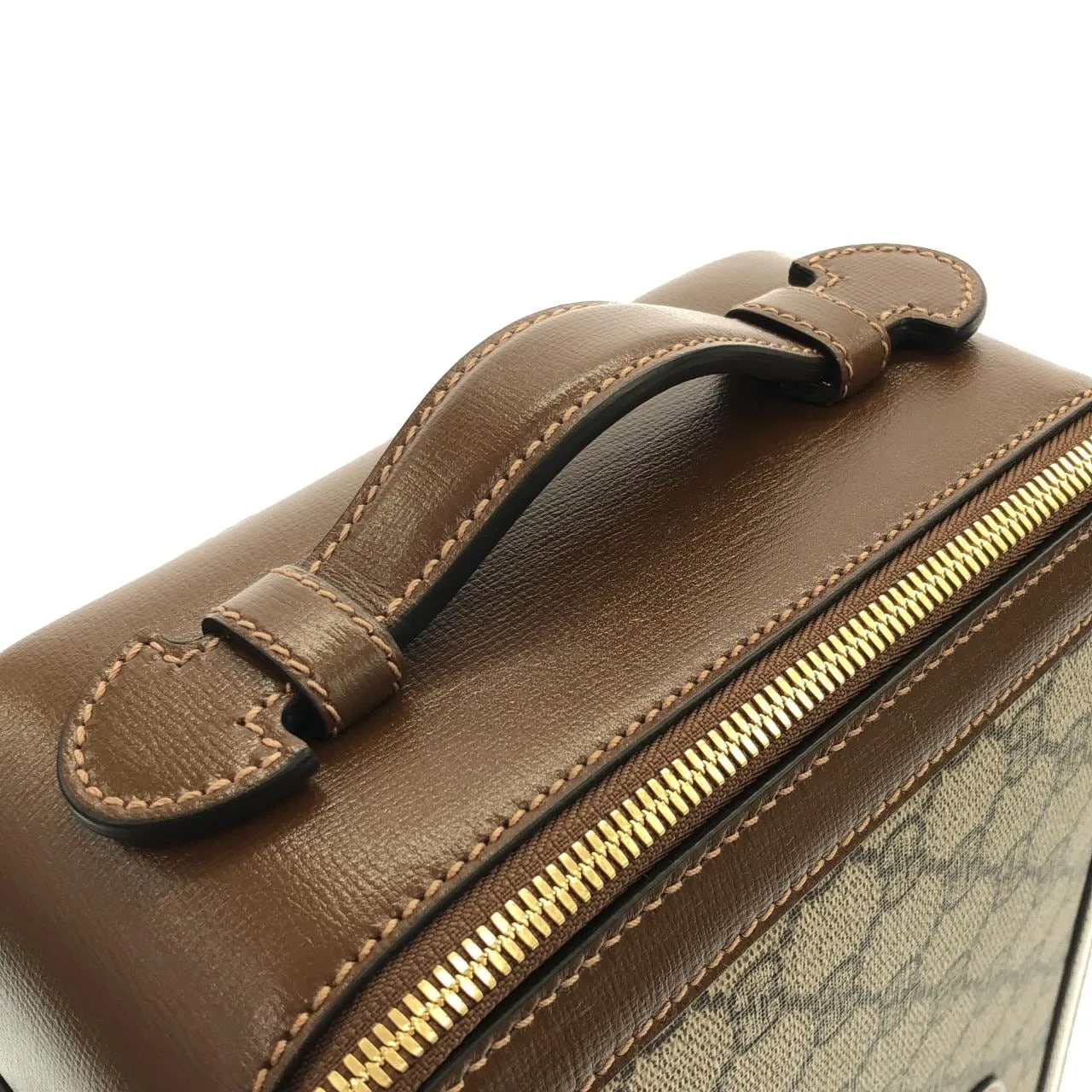 GUCCI Horsebit 1955 625676 92TCG 手提包 帆布 黑色 帆布 中古品A - 縮圖 7