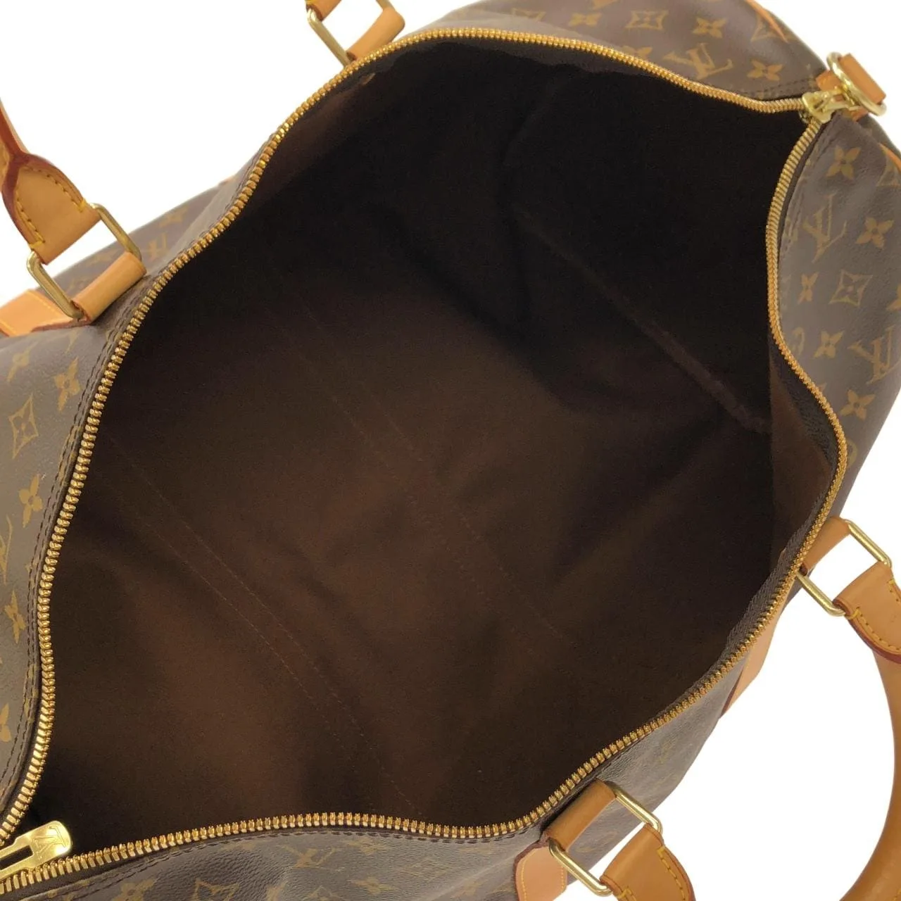 LOUIS VUITTON Keepall M41414 Boston Monogram 黑色 Monogram 中古品A - 縮圖 6