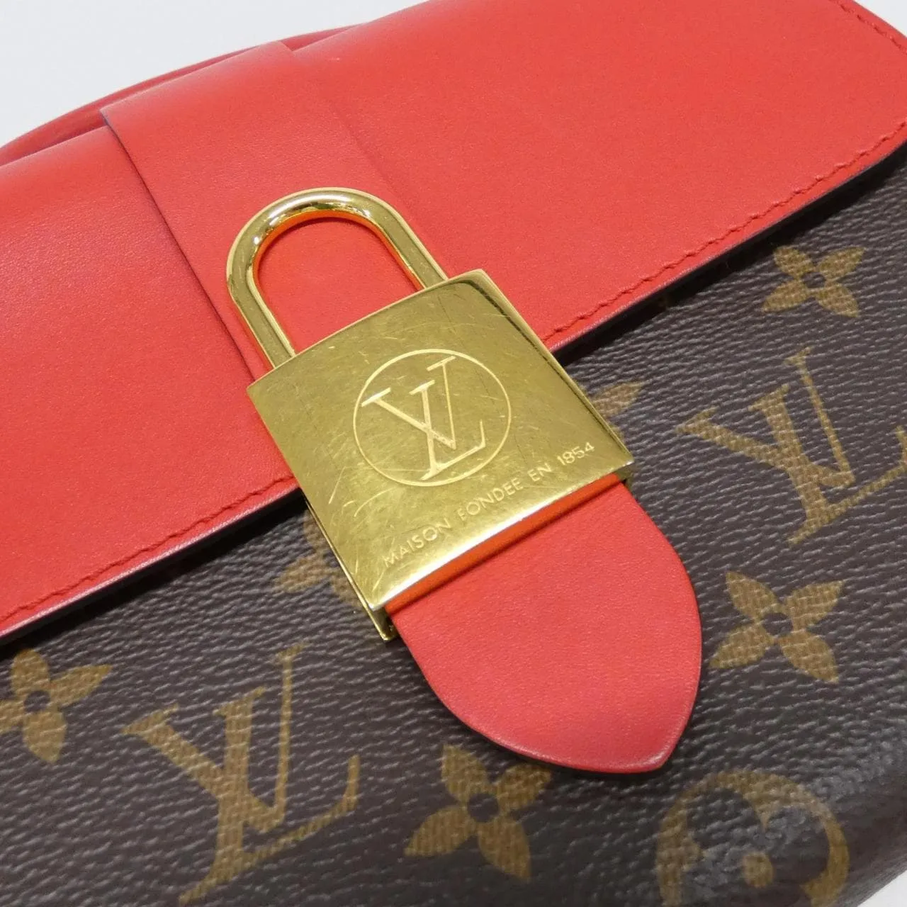 LOUIS VUITTON M44322 Handbag Monogram 黑色 Monogram 中古品B - 縮圖 6
