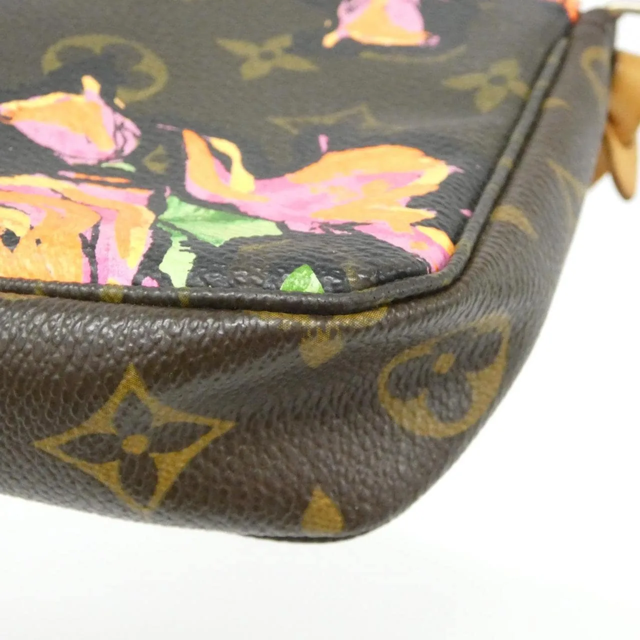 LOUIS VUITTON Pochette M48615 小斜揹包 Monogram 黑色 Monogram 中古品B - 縮圖 2