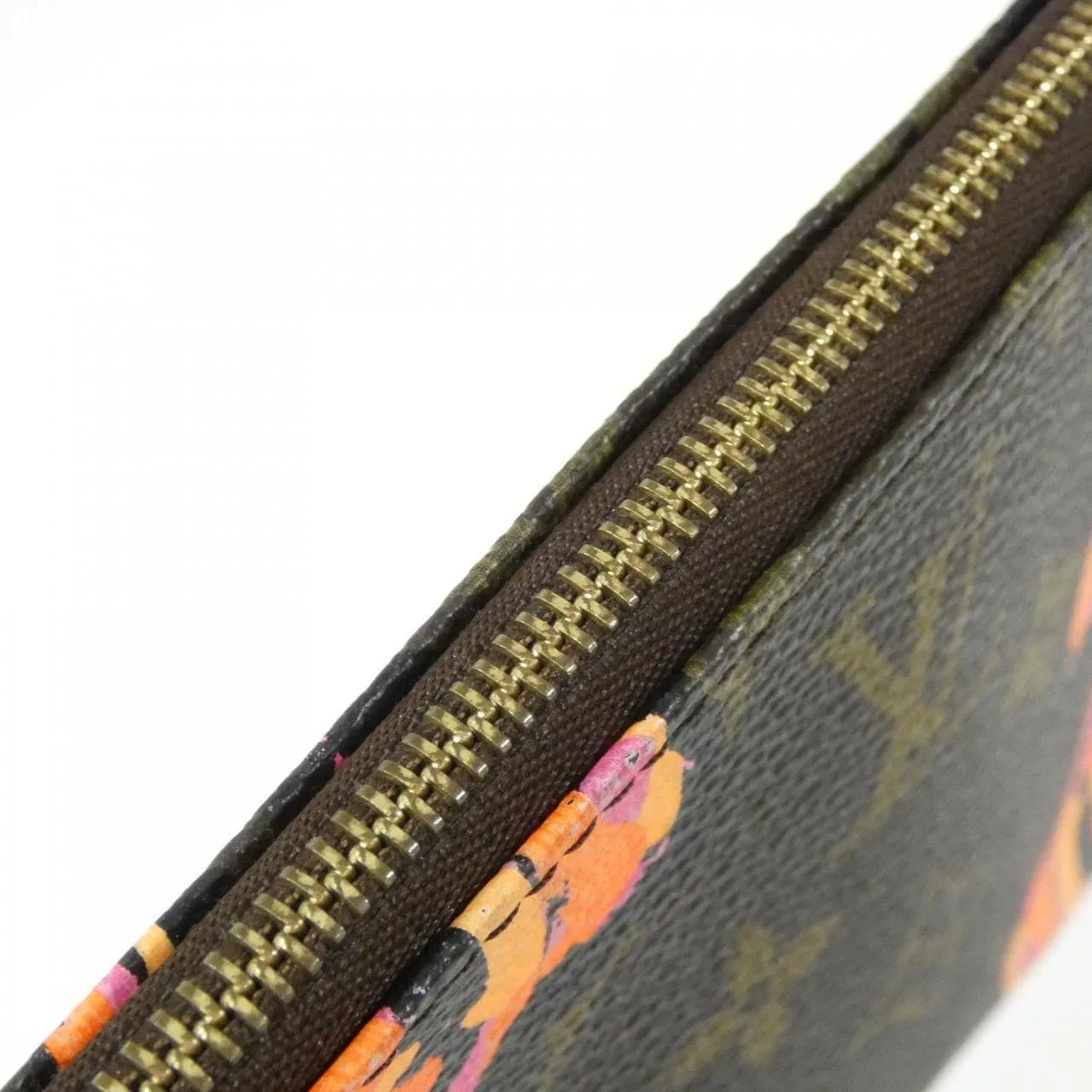 LOUIS VUITTON Pochette M48615 小斜揹包 Monogram 黑色 Monogram 中古品B - 縮圖 4