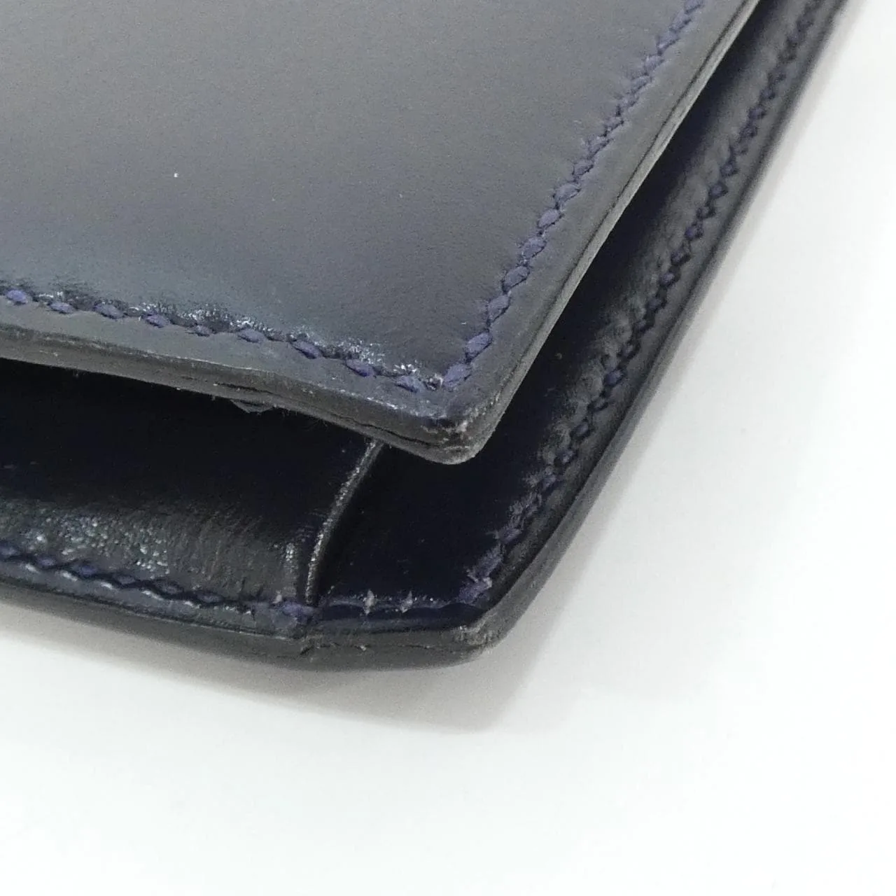 HERMES 001372CC Shoulder Box Calf Navy Box Calf Leather Rank A - Thumbnail 3