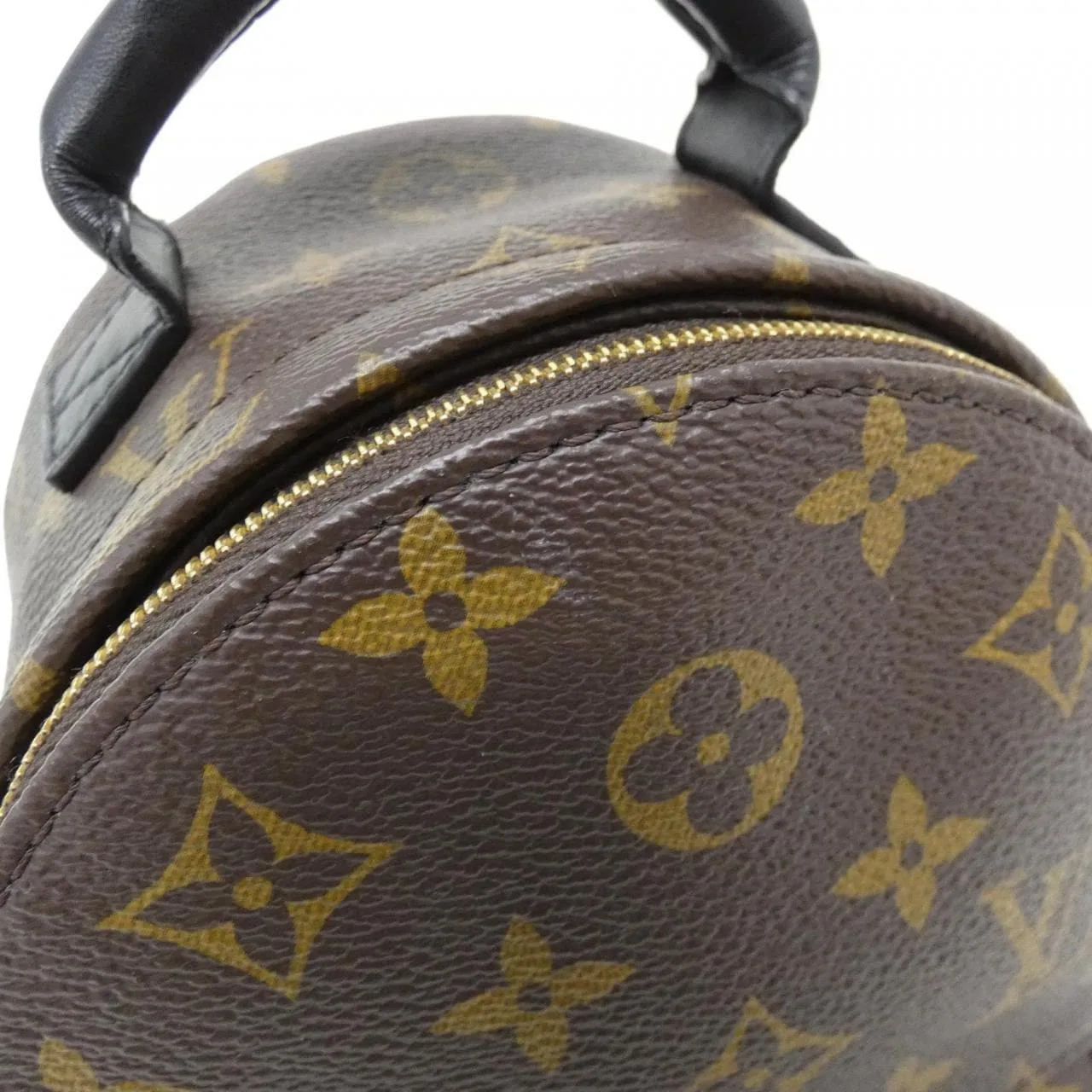 LOUIS VUITTON Palm Springs M44873 Backpack Monogram 黑色 Monogram 中古品A - 縮圖 4