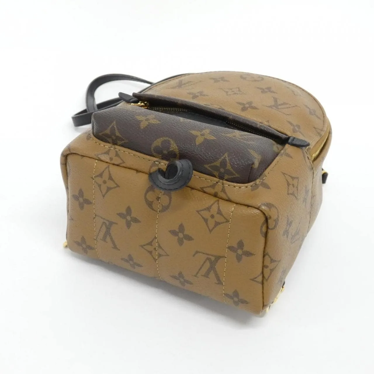 LOUIS VUITTON Palm Springs M44872 Backpack Monogram 黑色 Monogram 中古品A - 縮圖 3