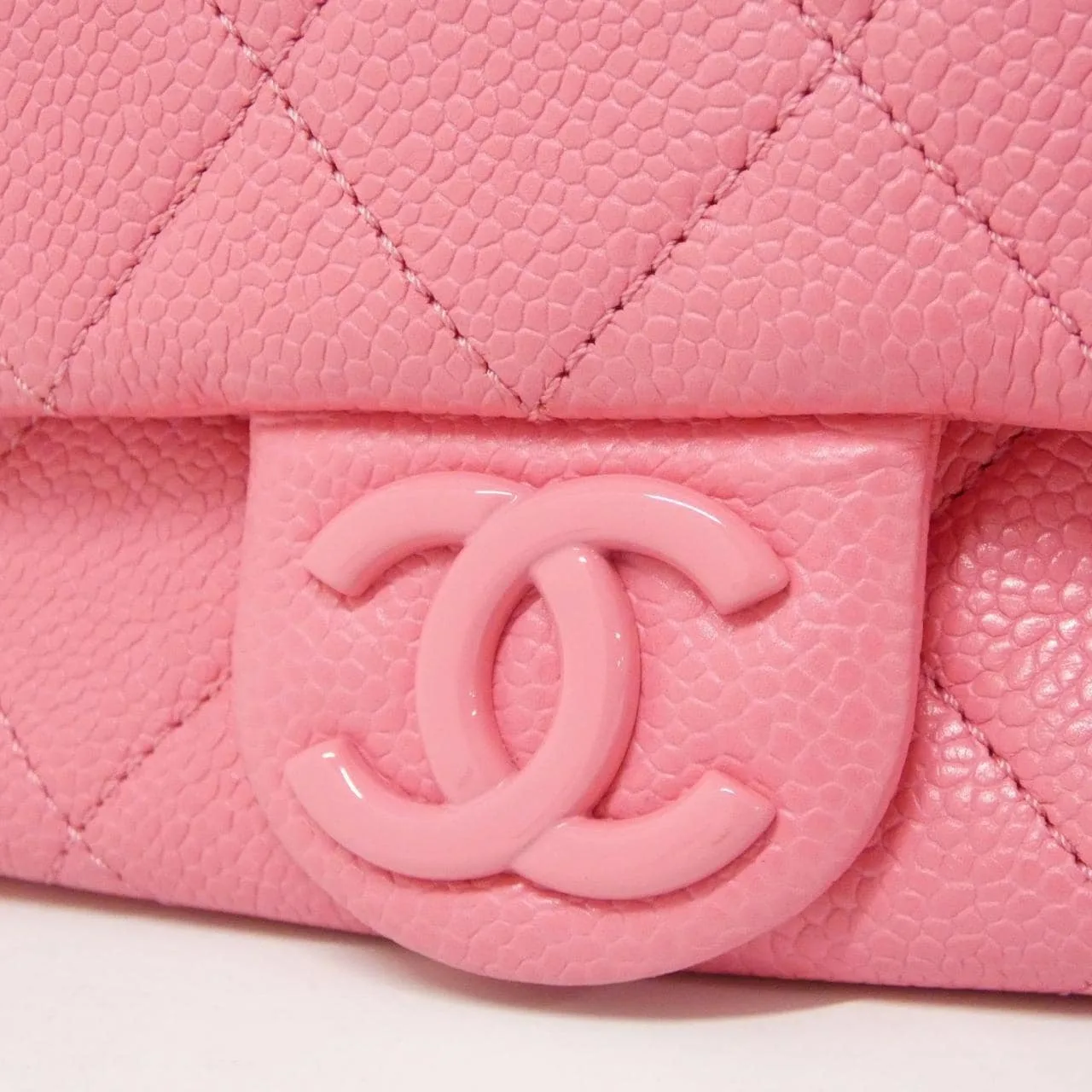 CHANEL Chanel 19 AS1784 Shoulder Grained Calfskin 粉色 荔枝紋牛皮 中古品A - 縮圖 4