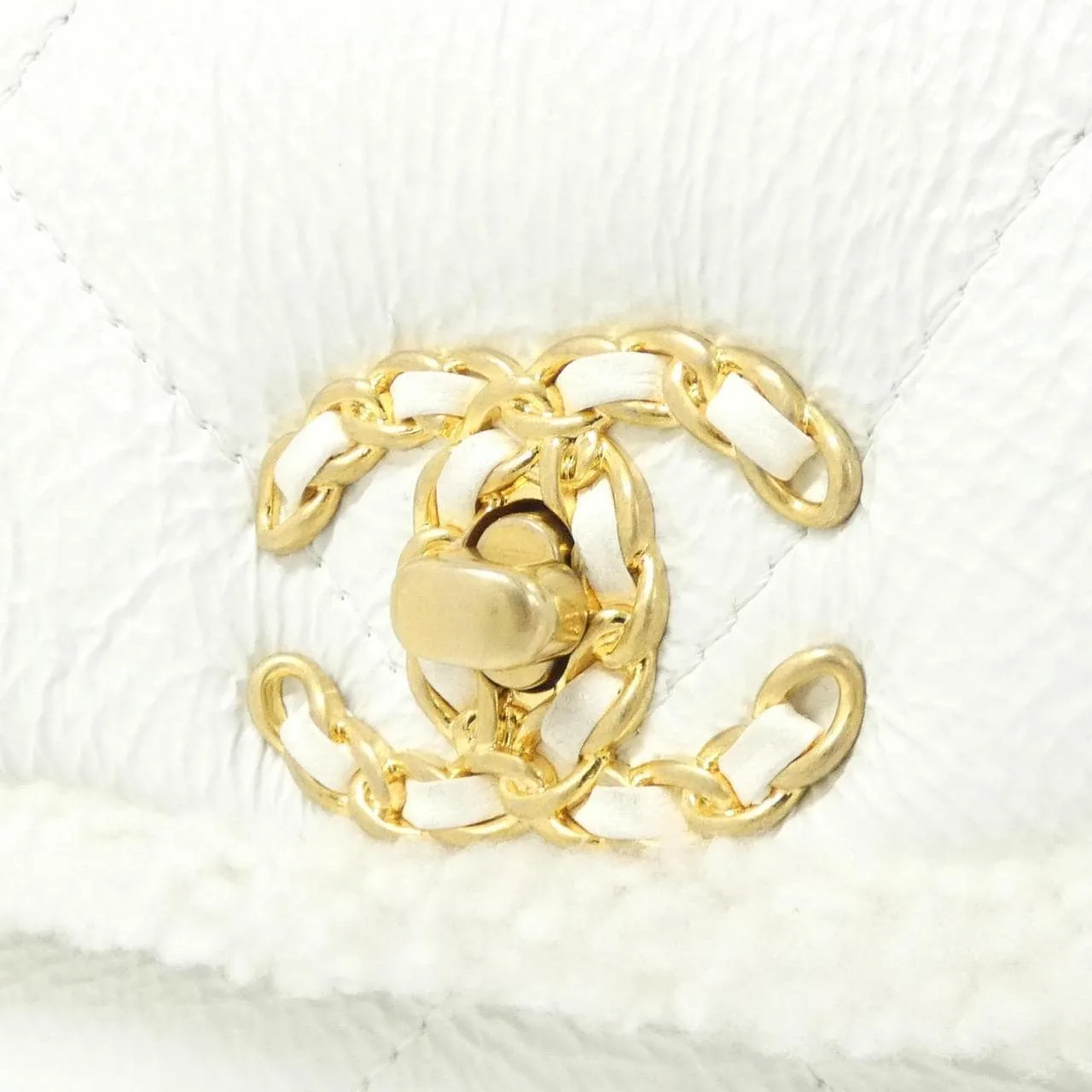 CHANEL Chanel 19 AS1160 Shoulder Lambskin 白色 羊皮 中古品A - 縮圖 5