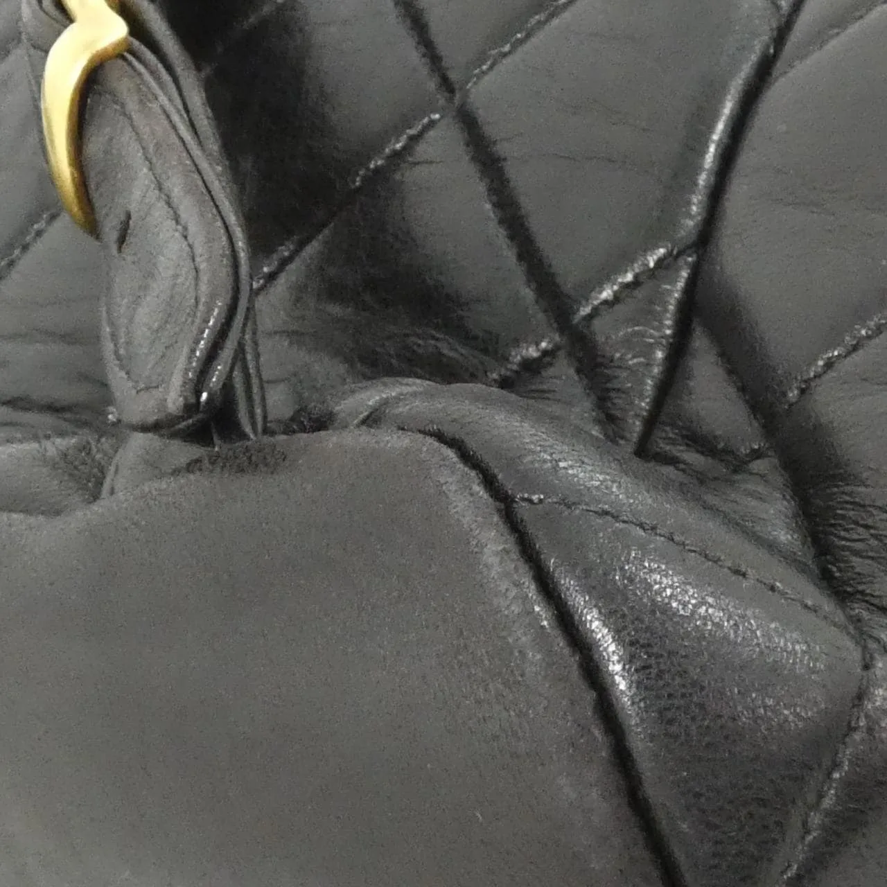 CHANEL 04194 Backpack Lambskin 黑色 羊皮 中古品B - 縮圖 3