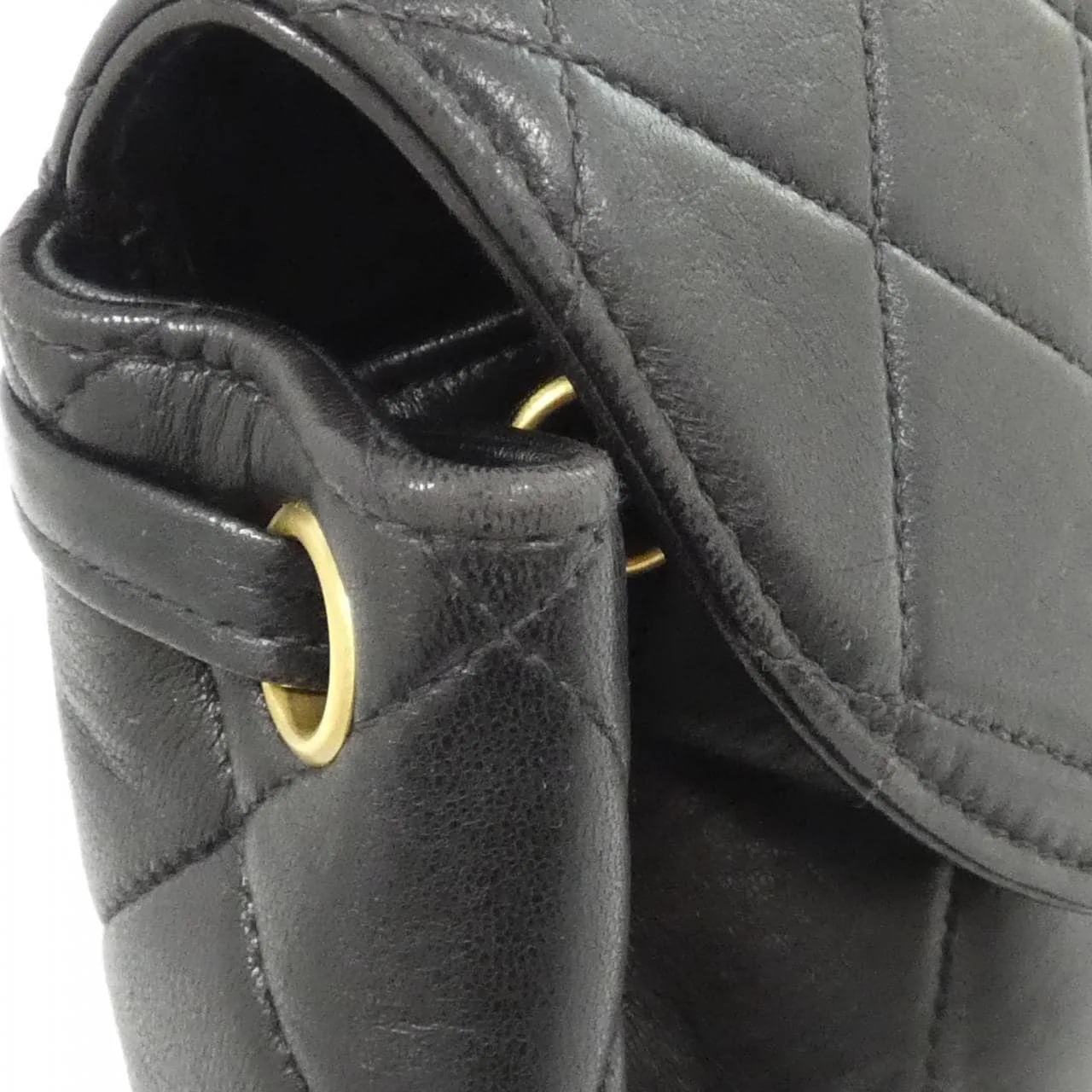 CHANEL 04194 Backpack Lambskin 黑色 羊皮 中古品B - 縮圖 7