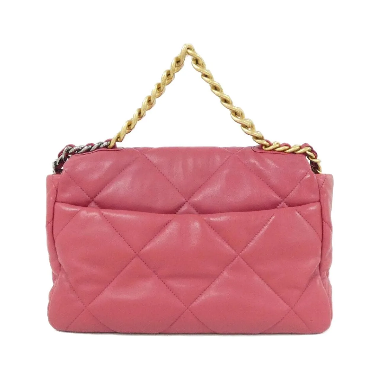 CHANEL Chanel 19 AS1161 Shoulder Lambskin 粉色 羊皮 中古品A - 縮圖 2
