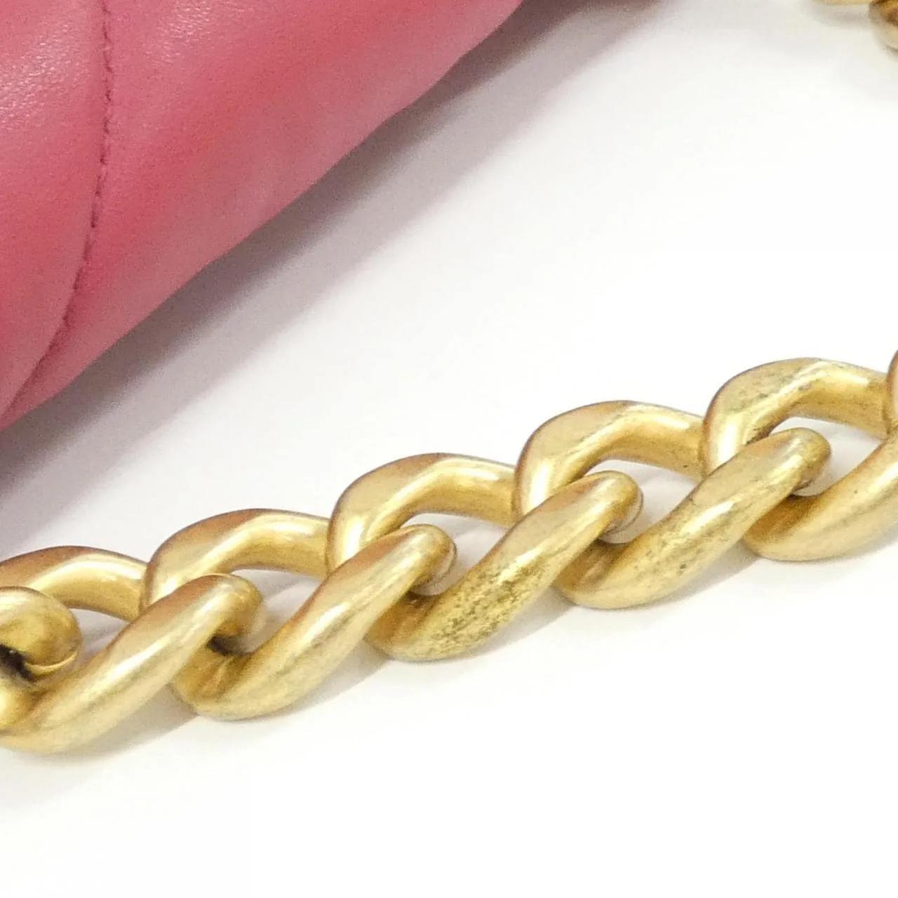 CHANEL Chanel 19 AS1161 Shoulder Lambskin 粉色 羊皮 中古品A - 縮圖 7