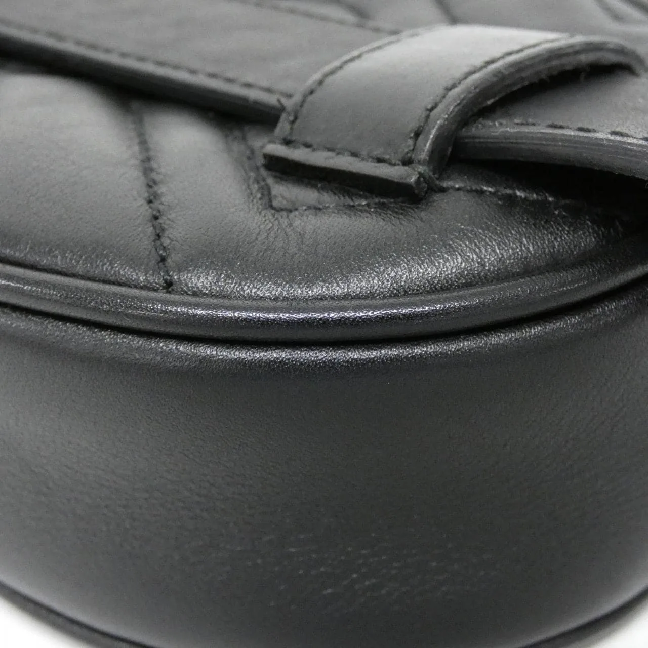 GUCCI 476434 DSVRT Belt Leather 黑色 皮革 中古品A - 縮圖 3